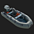 Motorized Inflatable Boat 3D model small image 7