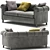 Elegant Tufted Sofa: Arcadia 3D model small image 2