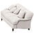 Hayes 3-Seat Sofa - Elegant Comfort 3D model small image 2