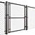 Durable Mesh Fencing Solution 3D model small image 1