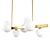 Golden Glow 7-Light Linear Pendant 3D model small image 1