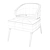 Haines Armchair: Stylish Comfort for Any Space 3D model small image 3