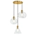 Elegant Destry Brass Pendant Lights 3D model small image 1