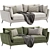 Skyler 3 Seater Fabric Sofa- Maximum Comfort and Style 3D model small image 1