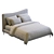 Elegant Myla Bed by West Elm 3D model small image 3