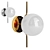 Elegant B.LUX C Ball Wall Lamps 3D model small image 1