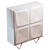 Elegant White Orchid Chest of Drawers 3D model small image 2