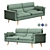 Imodern Harmony Sofa | Stylish and Versatile 3D model small image 1