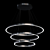 Cerchio LED 3-Tier Chandelier 3D model small image 2