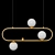 Brass Ball Balance Chandelier 3D model small image 2