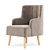 Modern Velvet Armchair - Larni 3D model small image 1