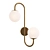 Glowing Gold Mid-Century Sconce 3D model small image 1