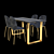 Modern Table with Stylish Chair 3D model small image 2
