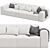 NORR11 RIFF 3-Seater Sofa: Modern Modular Comfort 3D model small image 2