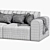 NORR11 RIFF 3-Seater Sofa: Modern Modular Comfort 3D model small image 3