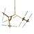 Impressive Gold Agnes Chandelier 3D model small image 1