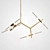 Elegant Gold Agnes Chandelier 3D model small image 3