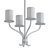 Opulent Nickel 4-Light Chandelier 3D model small image 2