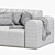 Contemporary RIFF 2 Seater Sofa 3D model small image 3