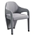 Elegant Marilyn Dining Chair 3D model small image 2