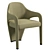 Elegant Marilyn Dining Chair 3D model small image 3