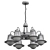 Elegant Hanging Chandelier - Arte Lamp A7006LM 3D model small image 2