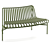 Palissade Park Dining Bench: Outdoor Modular Seating 3D model small image 2