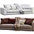 Elegant Hamilton Sofa by Minotti 3D model small image 6