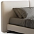 Luxury Minotti Tatlin Cover Bed 3D model small image 6