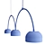 Sleek Bob Bow Pendant Light 3D model small image 2