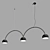 Sleek Bob Bow Pendant Light 3D model small image 4