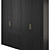 Bergen Dark Four-Door Cabinet 3D model small image 1