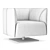 Dodi Armchair: Italian Luxury at Home 3D model small image 7