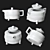 Modern Chinese Classics Tea Set 3D model small image 4