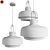 Copenhagen M Chandelier - Classic Elegance in Black or White 3D model small image 3