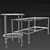 Sleek Black Glass Coffee Table - IKEA ÄSPERÖD 3D model small image 4