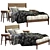 West Elm Bed Frame: Stylish & Sturdy 3D model small image 2