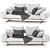 Elegant WING Sofa by FLEXFORM 3D model small image 1