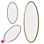 OM ZL 22 Oval Mirror - Modern Style 3D model small image 1