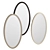 OM ZL 22 Oval Mirror - Modern Style 3D model small image 2