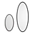 OM ZL 22 Oval Mirror - Modern Style 3D model small image 3