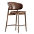 Elegant Oleandro Bar Chair by Calligaris 3D model small image 4