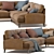 Sugar Bum Large Corner Sofa 3D model small image 3