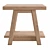 Rustic Safari Teak Bench 50cm 3D model small image 4