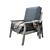 Eucalyptus Garden Chair for Ultimate Outdoor Comfort 3D model small image 2