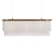 Houtique Linear Chandelier Cream - Trendy Elegance 3D model small image 2