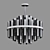 Bogates Smart Ceiling Light 9-Lamp 3D model small image 3