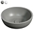 Asti Grigio Solid Surface Vessel Sink 3D model small image 1