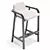 Elegant FULGENS Bar Stool Design 3D model small image 3