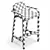 Elegant FULGENS Bar Stool Design 3D model small image 4